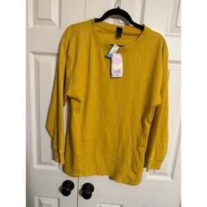 Size small Long Sleeve Thermal Mix Tunic T-Shirt - Wild Fable Mustard Yellow